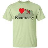 Luv'N Kentucky Premium Design Silhouette T-Shirt