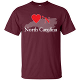 Luv'N North Carolina Premium Design Silhouette T-Shirt
