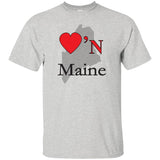 Luv'N Maine  Premium Design Silhouette T-Shirt