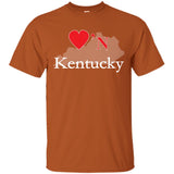 Luv'N Kentucky Premium Design Silhouette T-Shirt