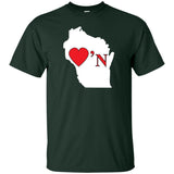Luv'N Wisconsin Basic Silhouette T-Shirt