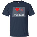 Luv'N Wyoming Premium Design Silhouette T-Shirt