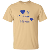 Luv'N Hawaii  Basic Blue Silhouette T-Shirt