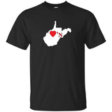 Luv'N West Virginia Basic Silhouette T-Shirt