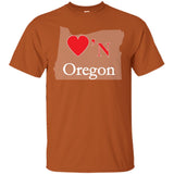 Luv'N Oregon Premium Design Silhouette T-Shirt