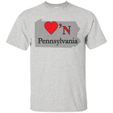 Luv'N Pennsylvania Premium Design Silhouette T-Shirt