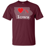 Luv'N Iowa Premium Design Silhouette T-Shirt