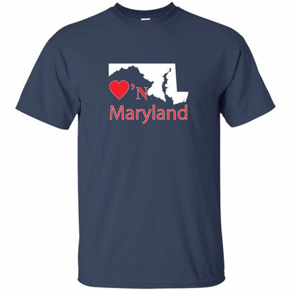 Luv'N Maryland Basic Silhouette T-Shirt