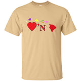 Luv'N Hawaii Premium Design Silhouette T-Shirt