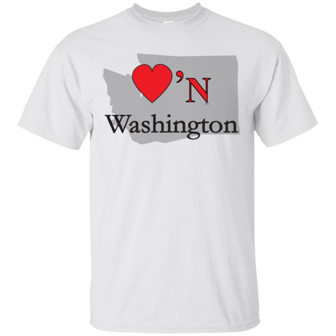 Luv'N  Washington Premium Design Silhouette T-Shirt