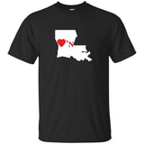 Luv'N Louisiana Basic Silhouette T-Shirt