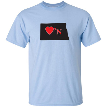 Luv'N North Dakota Basic Silhouette T-Shirt