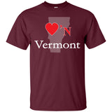 Luv'N Vermont Premium Design Silhouette T-Shirt