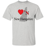 Luv'N New Hampshire Premium Design Silhouette T-Shirt