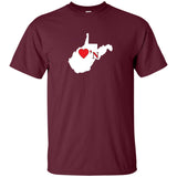 Luv'N West Virginia Basic Silhouette T-Shirt