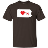 Luv'N Pennsylvania Basic Silhouette T-Shirt