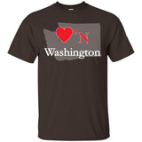Luv'N  Washington Premium Design Silhouette T-Shirt