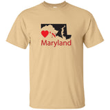 Luv'N Maryland Basic Silhouette T-Shirt