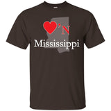 Luv'N Mississippi Premium Design Silhouette T-Shirt