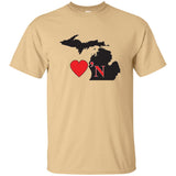 Luv'N Michigan Basic Silhouette T-Shirt