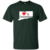 Luv'N Connecticut Premium Design Silhouette T-Shirt