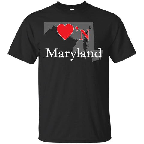 Luv'N Maryland Premium Design Silhouette T-Shirt