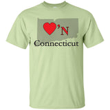 Luv'N Connecticut Basic Design Silhouette T-Shirt