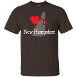 Luv'N New Hampshire Premium Design Silhouette T-Shirt