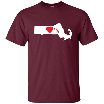 Luv'N Massachusetts Basic Silhouette T-Shirt