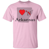 Luv'N Arkansas Premium Design Silhouette T-Shirt