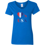Luv'N USA  Ladies' Limited Edition V-Neck T-Shirt