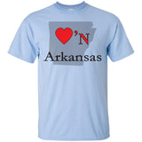 Luv'N Arkansas Premium Design Silhouette T-Shirt