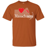 Luv'N Massachusetts Premium Design Silhouette T-Shirt