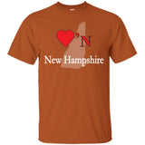 Luv'N New Hampshire Premium Design Silhouette T-Shirt