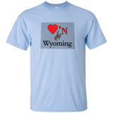 Luv'N Wyoming Premium Design Silhouette T-Shirt