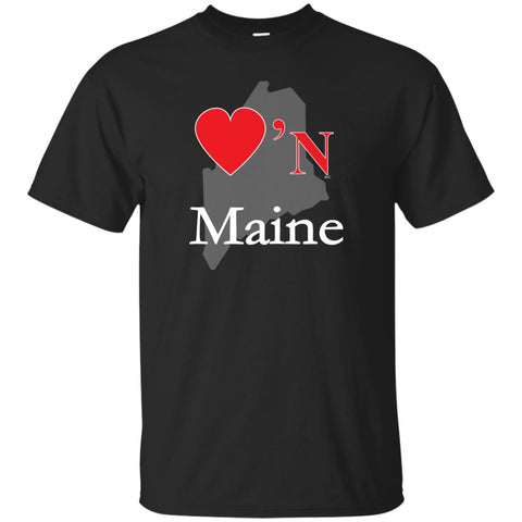 Luv'N Maine Premium Design Silhouette T-Shirt