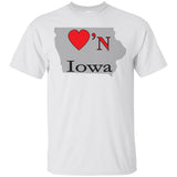 Luv'N Iowa Premium Design Silhouette T-Shirt
