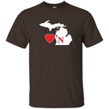 Luv'N Michigan Basic  Silhouette T-Shirt
