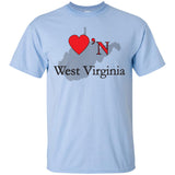 Luv'N West Virginia Premium Design Silhouette T-Shirt