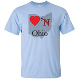 Luv'N Ohio Premium Design Silhouette T-Shirt