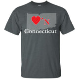 Luv'N Connecticut Premium Design Silhouette T-Shirt