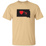 Luv'N  South Dakota Basic Silhouette T-Shirt